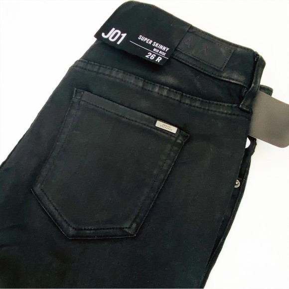 Armani Exchange J01 Black Super Skinny Jeans, size 26 - Picture 6 of 11